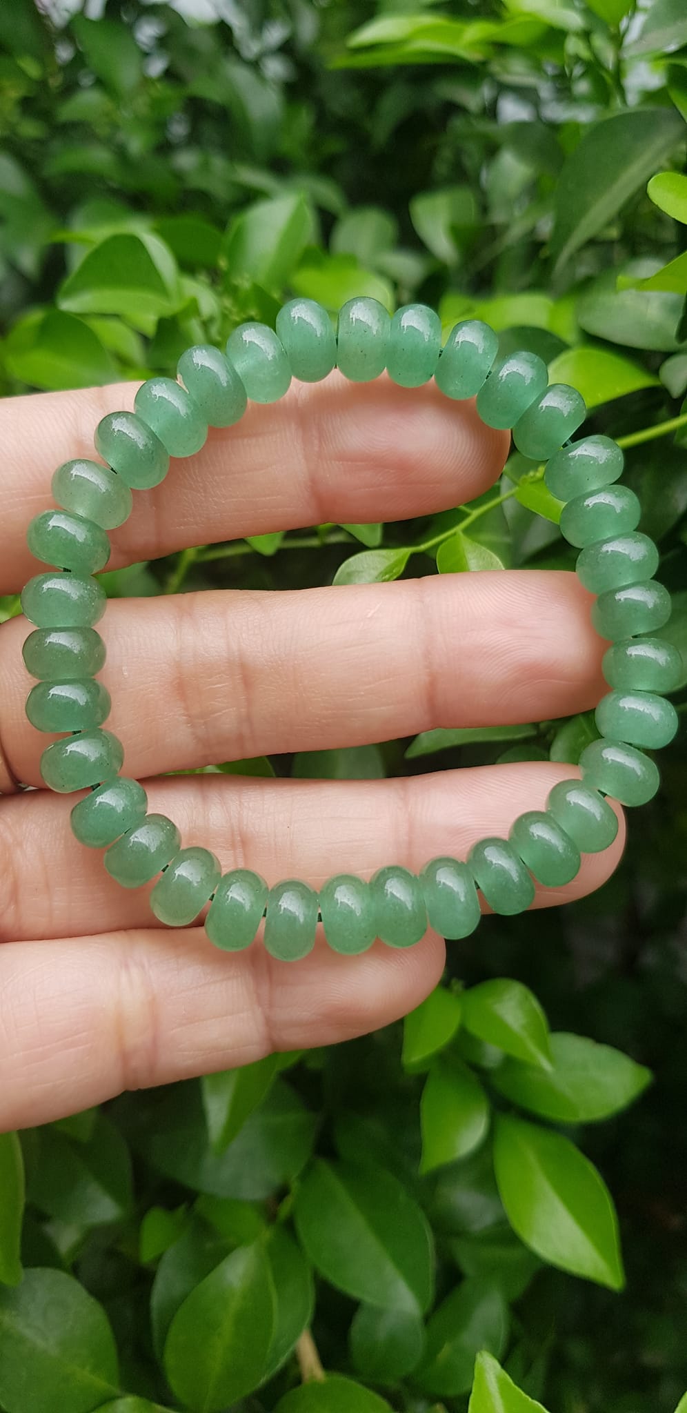 Vòng tay nữ đá thạch anh xanh đồng tiền bánh xe may mắn đẹp Vòng size hạt 8mm Hợp nữ mệnh mộc mệnh hoả mệnh thuỷ đeo xinh đẹp may mắn tài lộc