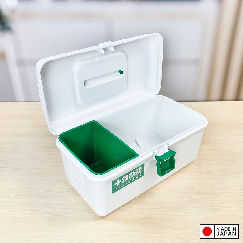 Hộp đựng thuốc & dụng cụ y tế Fudo Giken, thiết kế làm 2 ngăn dễ dàng phân chia đồ - nội địa Nhật Bản