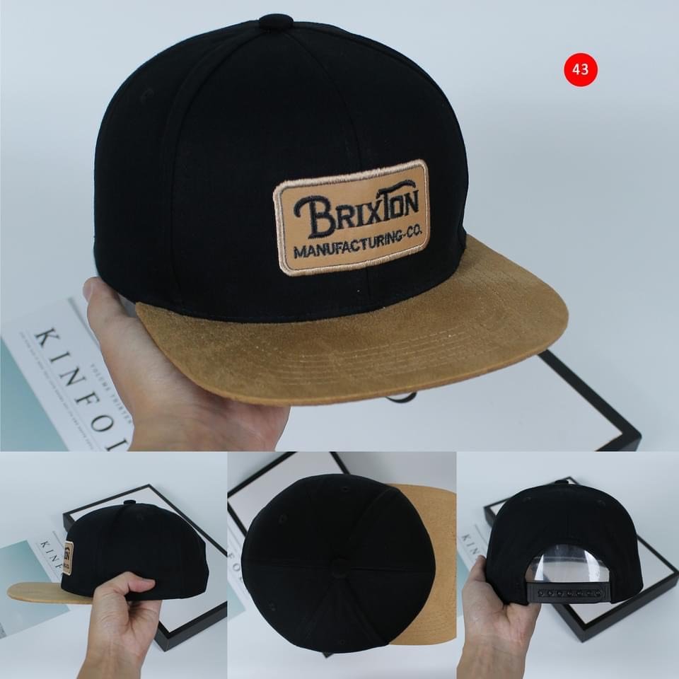 Nón kết, mũ lưỡi trai Hiphop Brix vải Kaki cao cấp Form chuẩn đẹp