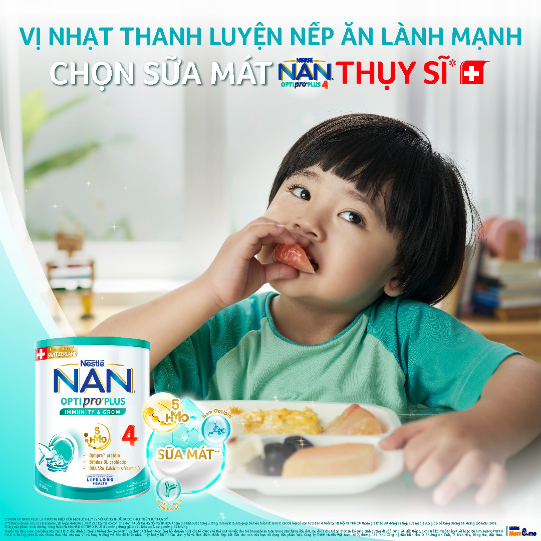 Bộ 3 lon Sữa bột Nestlé NAN OPTIPRO PLUS 4 800g/lon với 5HMO Giúp tiêu hóa tốt + Tăng cường đề kháng + Máy nướng bánh mì Gaabor​​ - Bé 2-6 tuổi