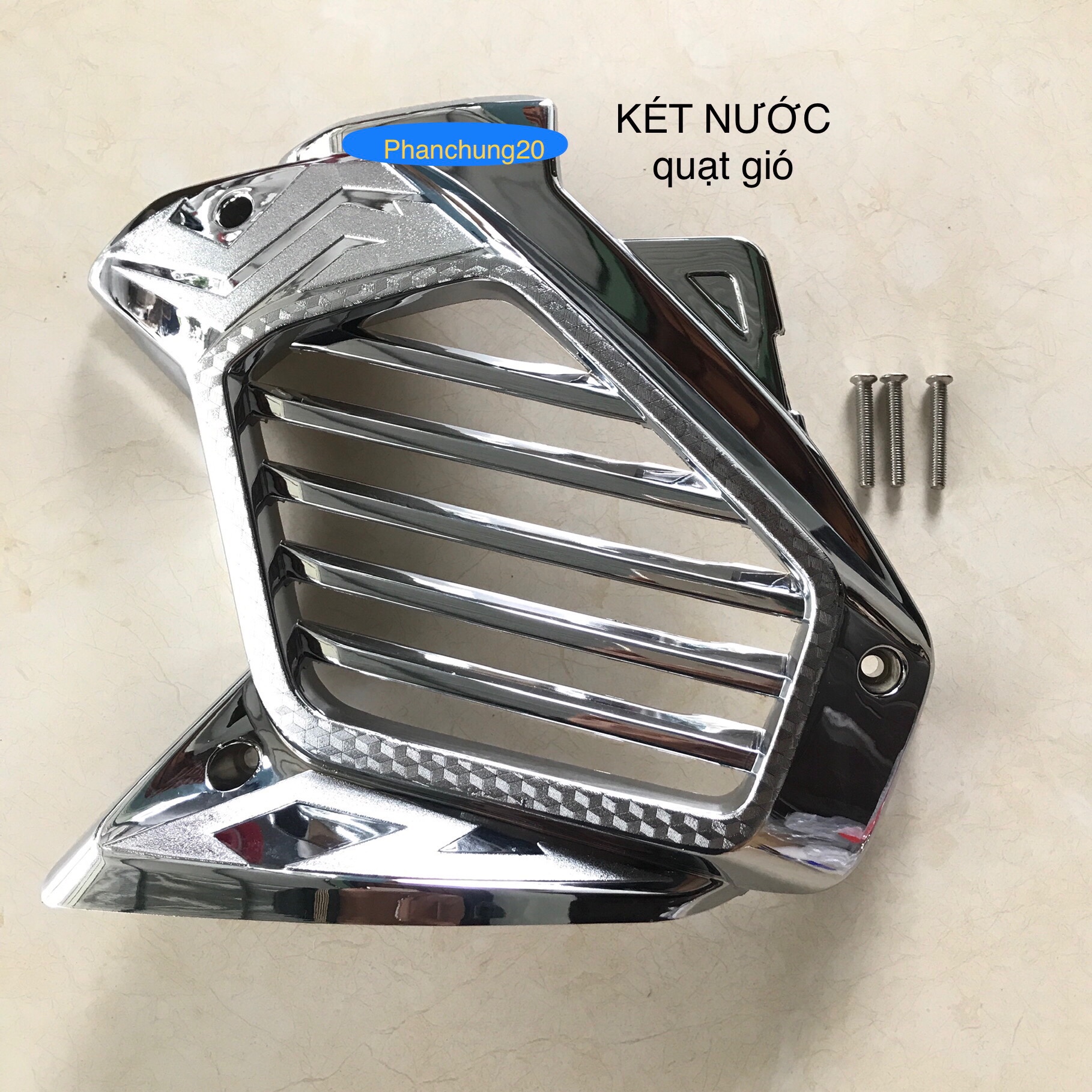 ỐP KÉT NƯỚC DÙNG CHO ĐỜI XE NVX 2021 2022 2023 2024 - V2 CROM