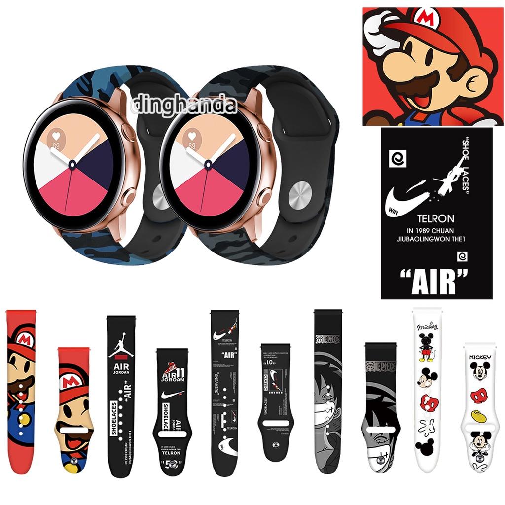 Thời Trang Dây Đeo Silicon Mềm Họa Tiết Rằn Ri Cho Đồng Hồ Thông Minh Samsung Galaxy Active 2