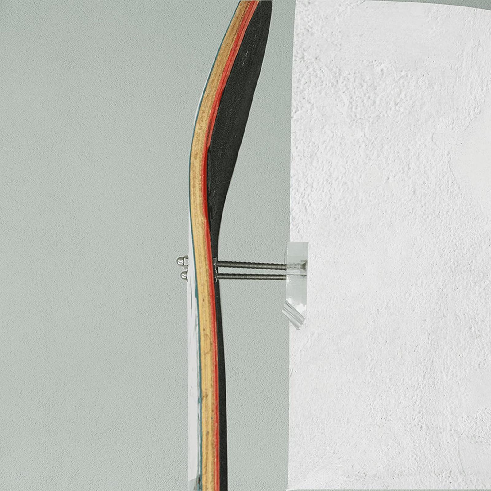 4-10pack Skateboard Wall Mount Hanging Longboard Display Garage Rack Holder