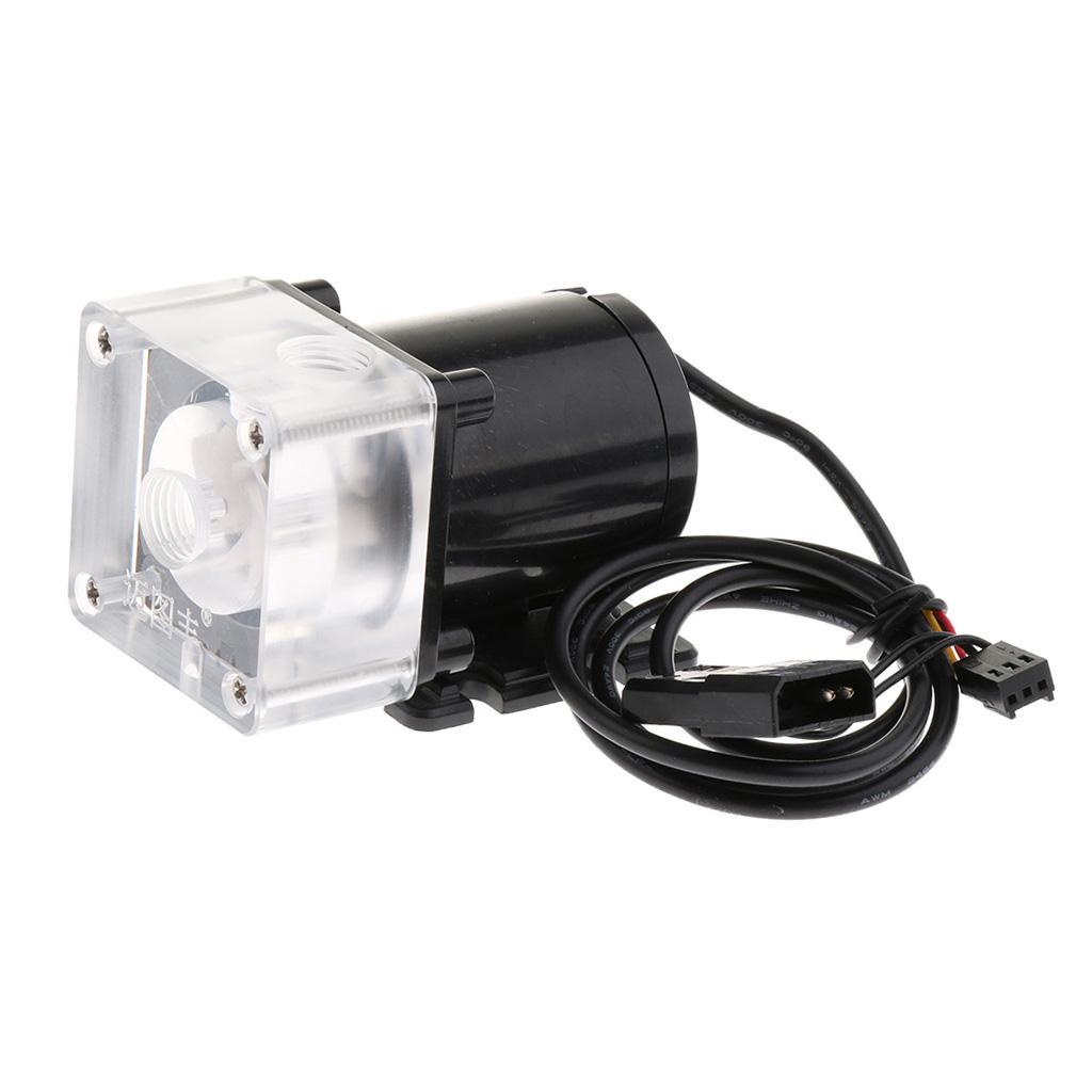 DC 12V -quiet CPU Cooling Water Pump G1/4 Thread for Desktop Computer