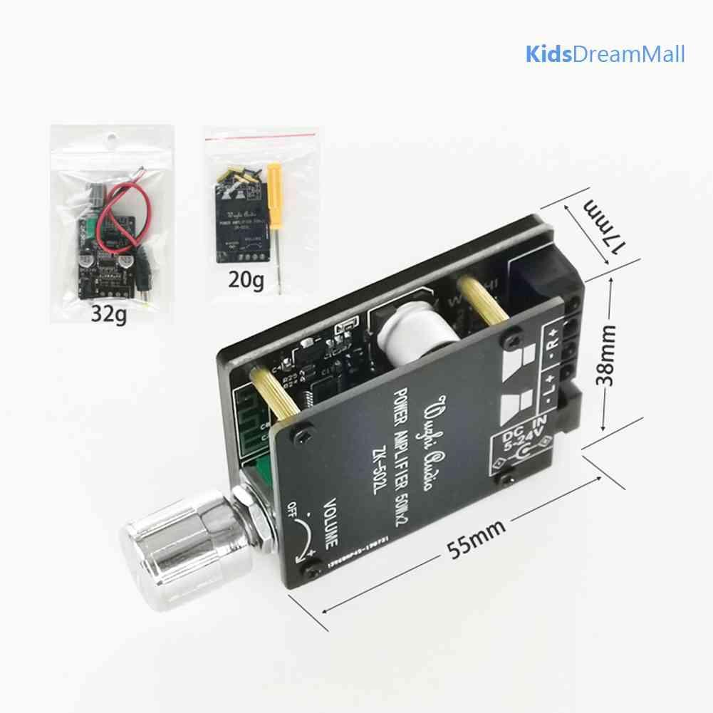 Mới Mạch Khuếch Đại Công Suất Kỹ Thuật Số ZK-502L Bluetooth-compatible 5.0