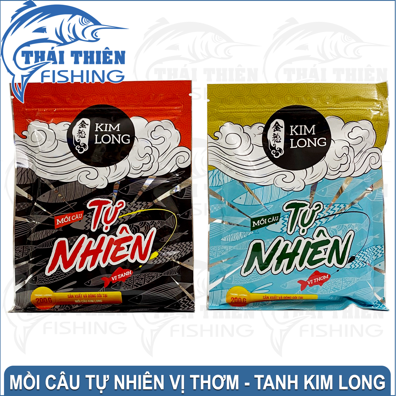 Mồi Câu Cá Tự Nhiên Vị Thơm, Tanh Kim Long Gói 200g Dùng Câu Sông Tự Nhiên, Hồ Dịch Vụ