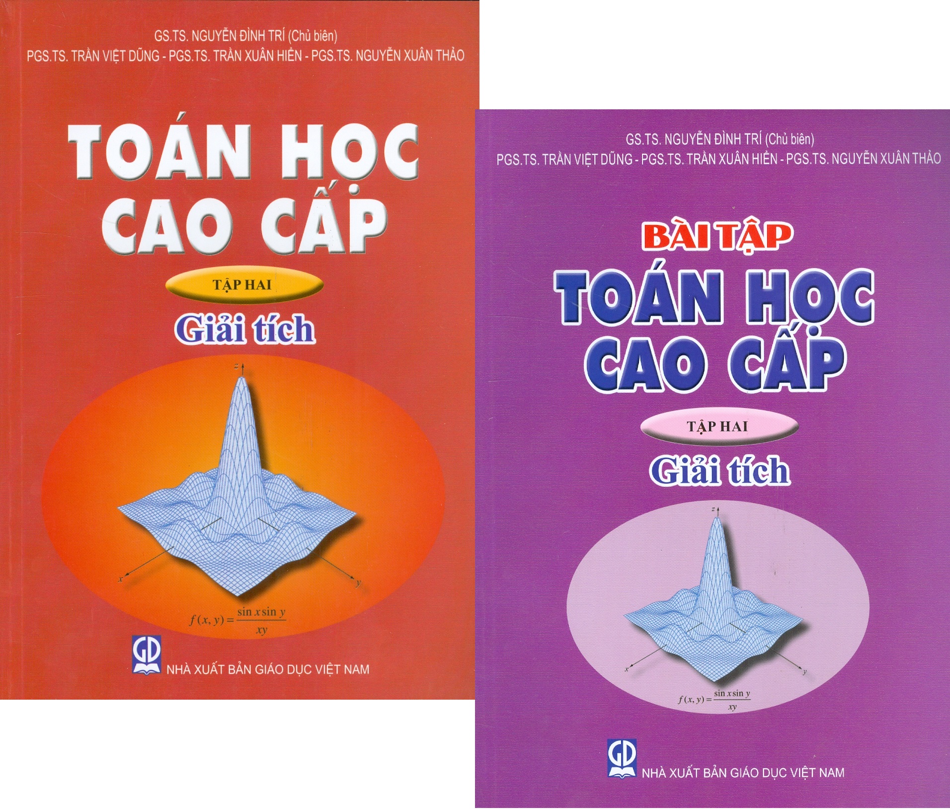 Combo 2 Quyển: Toán Học Cao Cấp, Tập Hai - Giải Tích (Bài Học + Bài Tập) (Tái bản năm 2023)