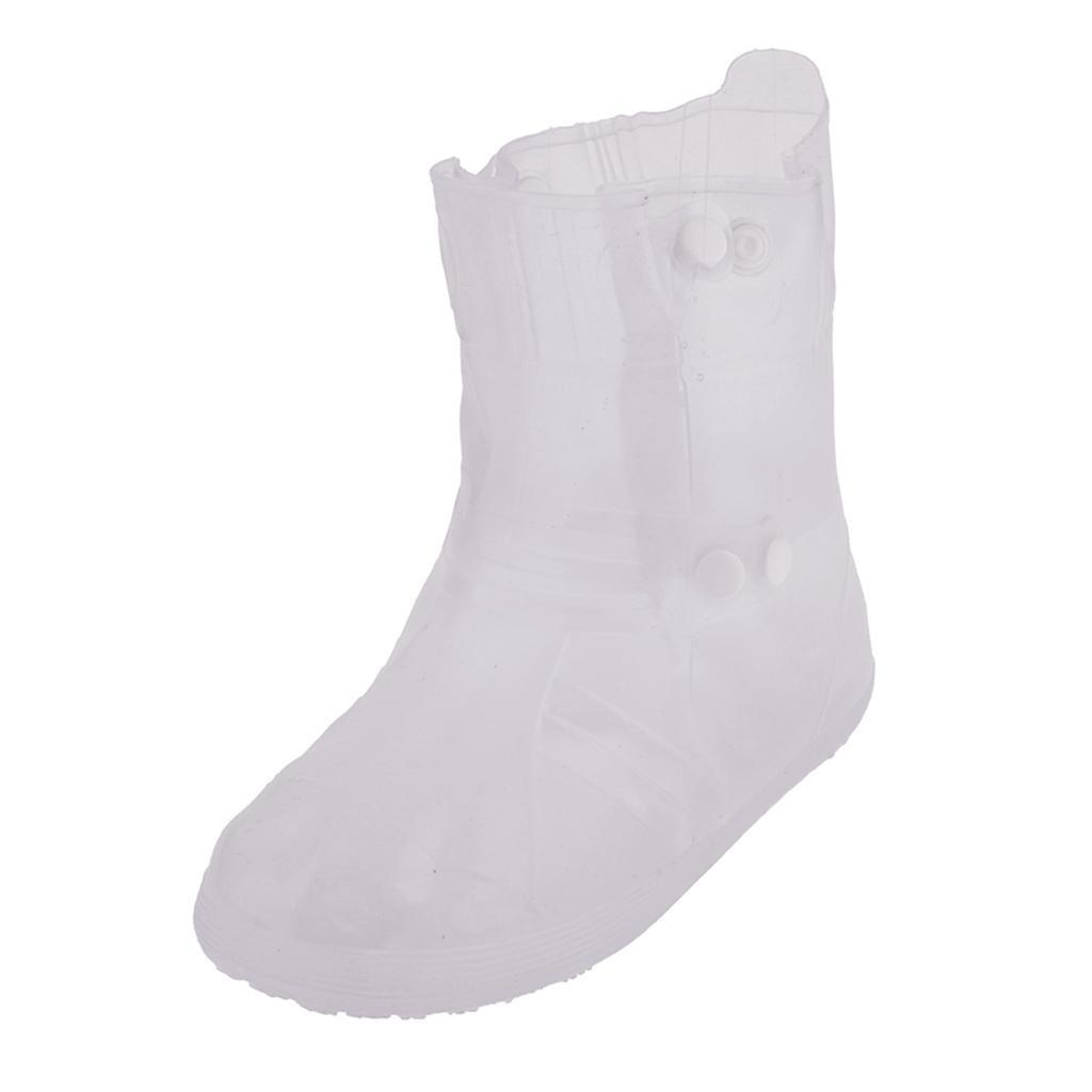 Waterproof Rain Snow Boots Shoes Covers Reusable Anti-Slip Foldable Thicken Sole Overshoes Galoshes, Women Men