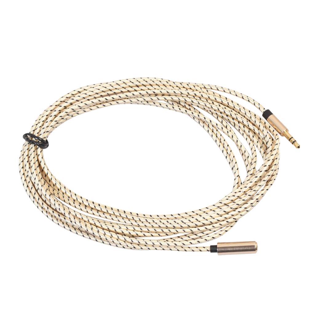 3.5mm Male to Female Jack Stereo Audio Extender Cord for Amplifier