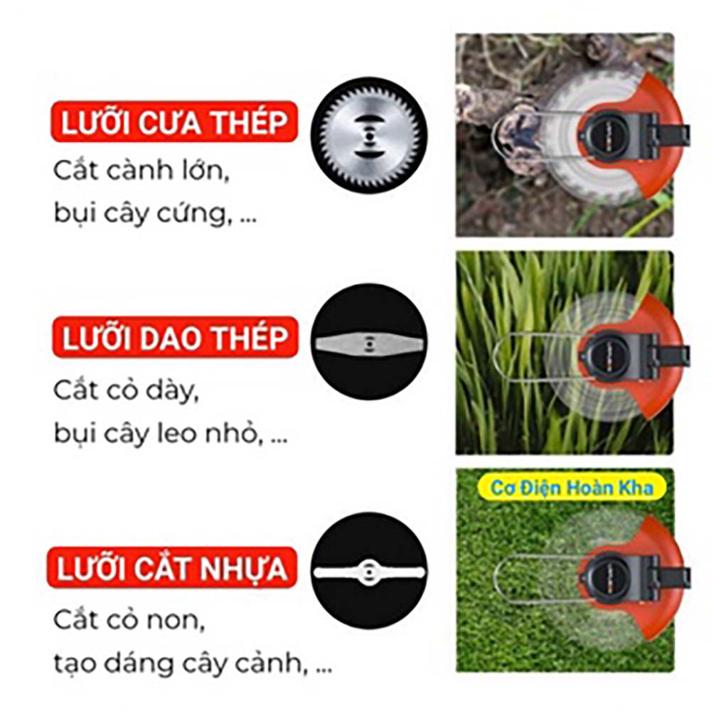 Máy cắt cỏ điện cầm tay dùng pin, máy tỉa cắt cành mini xài điện siêu khỏe gọn nhẹ