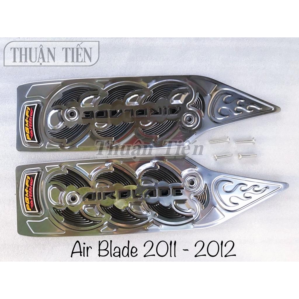 LÓT CHÂN TRƯỚC AIR BLA DE 2011 INOX KHÔNG BÉN, KHÔNG SÉT, HOA VĂN CAO SU NỔI KHÔNG TRƠN