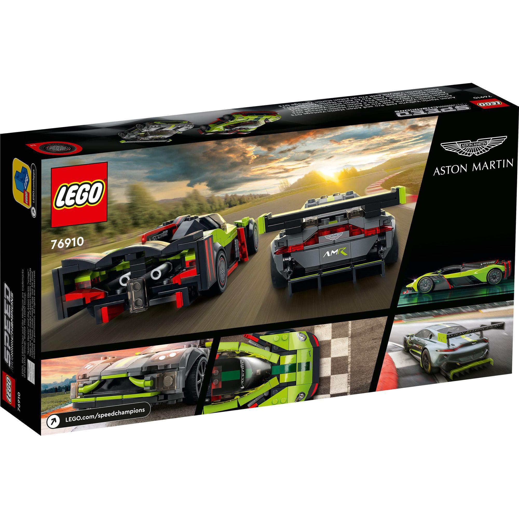 LEGO Speed Champions 76910 Siêu Xe Aston Martin Valkyrie AMR Pro and Aston Martin Vantage GT3 (592 chi tiết)