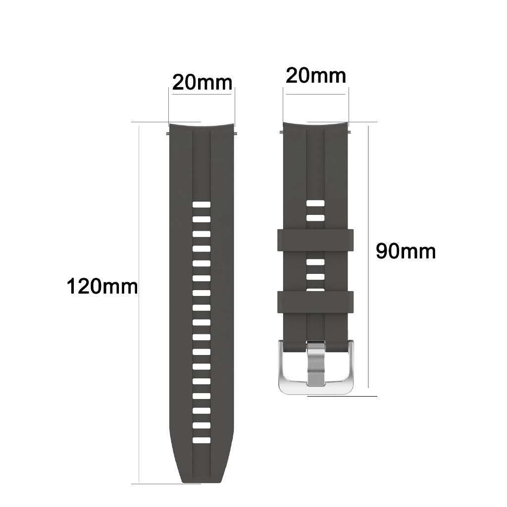 Dây Đeo Silicon 20mm Cho Đồng Hồ Thông Minh Samsung Gear Sport S4