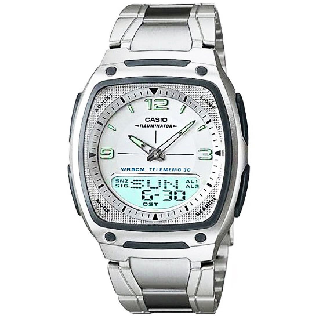 Đồng hồ nam dây thép không gỉ Casio AW-81D-7AVDF