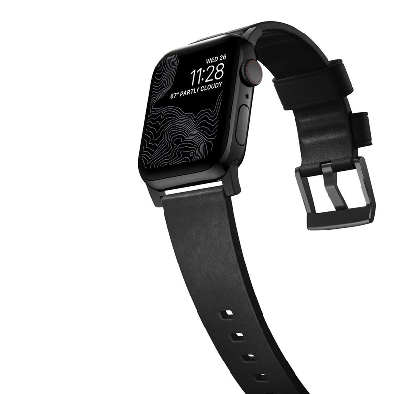 Dây Apple Watch NOMAD Modern Strap Active Leather 44mm/42mm chống nước - Hàng Nhập Khẩu