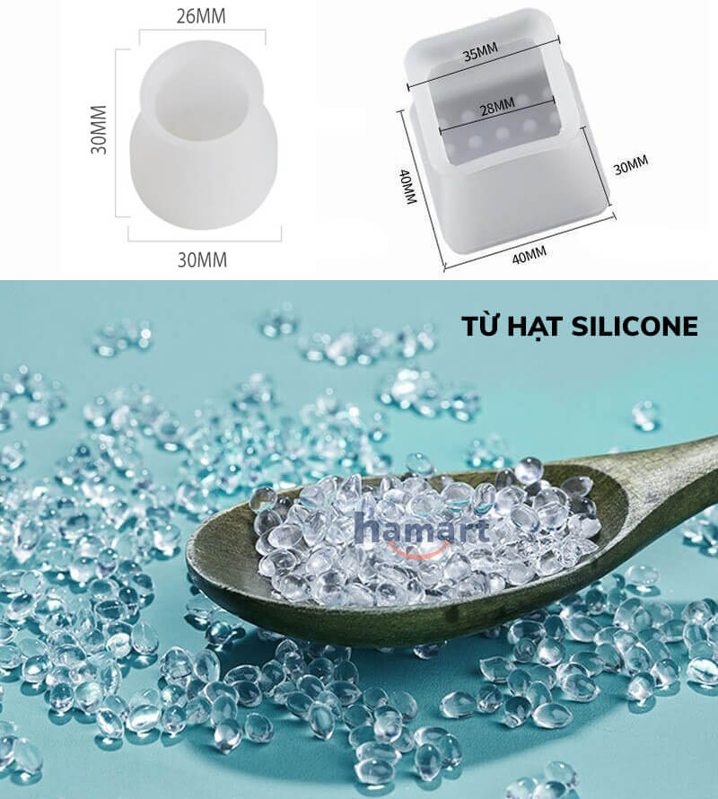 COMBO 4 Miếng Lót Chân Bàn Ghế Silicone Bọc Chân Bàn Ghế Vuông & Tròn Tiện Lợi