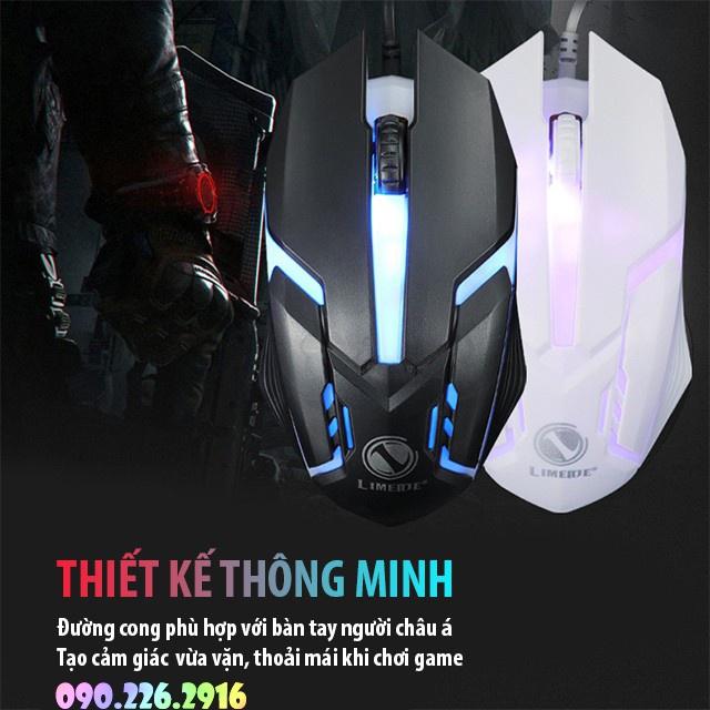 Chuột Máy Tính, Chuột Chơi Game Máy Tính Gaming GTX300 Có Đèn Led