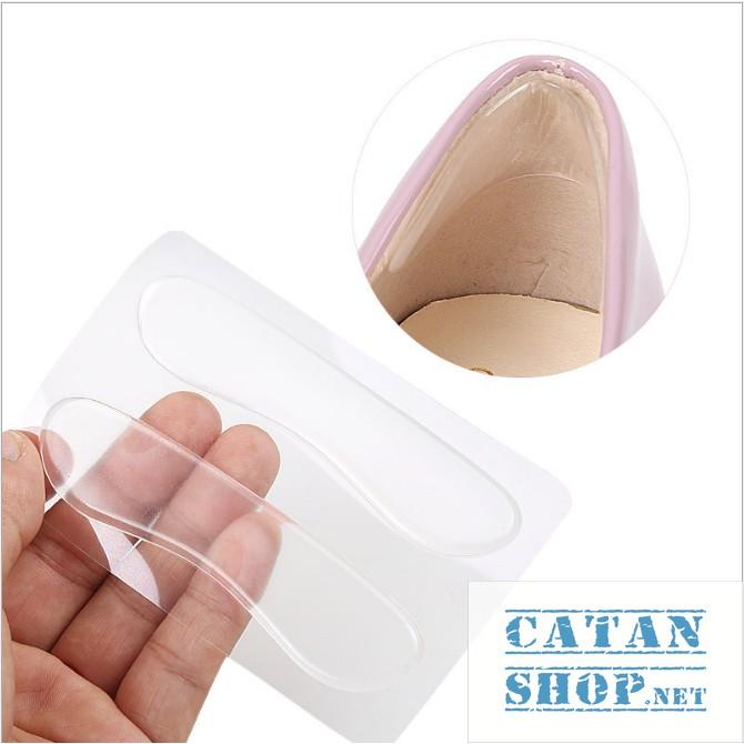 Bộ 2 miếng lót giày silicone bảo vệ gót sau chống trầy và trượt khi mang giày cao gót, giày búp bê  GD281-LGOTSilicon