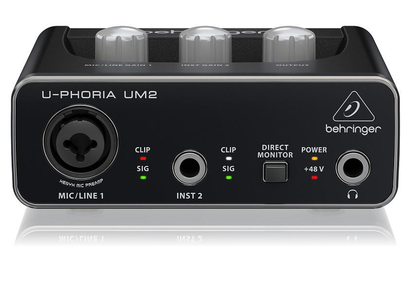 Sound Card thu âm Behringer U-Phoria UM2- Hàng Chính Hãng