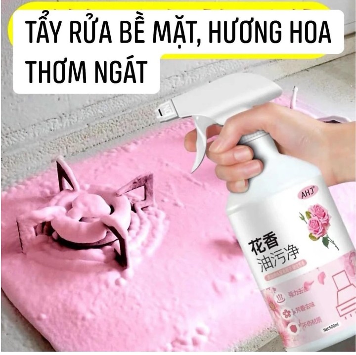 CHAI XỊT TẨY RỬANHAF VỆ SINH, BỒN CẦU KHỬ KHUẨN DẠNG XỊT TẠO BỌT HƯƠNG HOA ANH ĐÀO