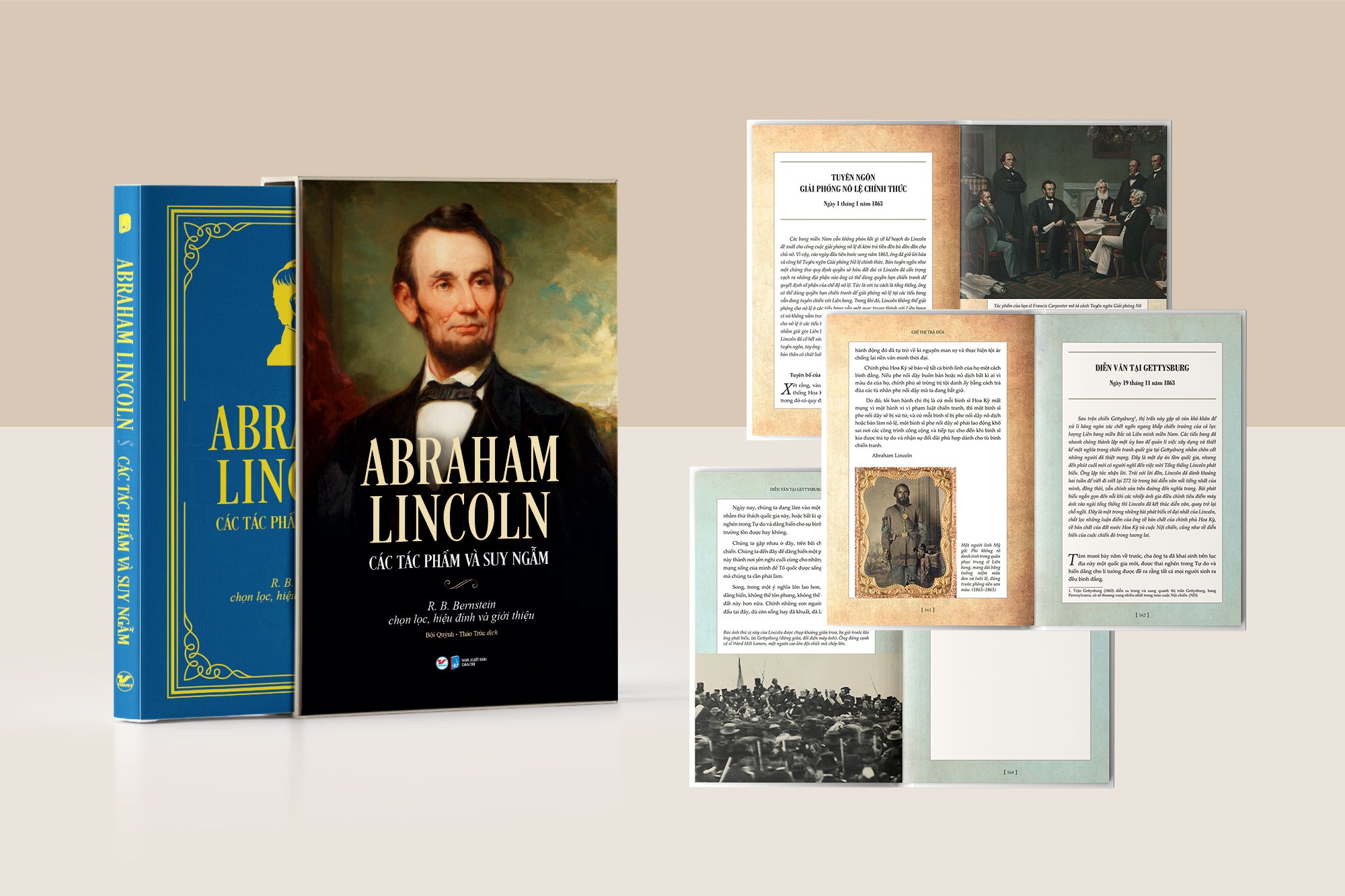 BỘ SÁCH DELUXE BOOKS (BỘ SÁCH SANG TRỌNG) – LEONARDO MICHELANGELO RAPHAEL – ABRAHAM LINCOLN – NAPOLEON – VÕ SĨ ĐẠO