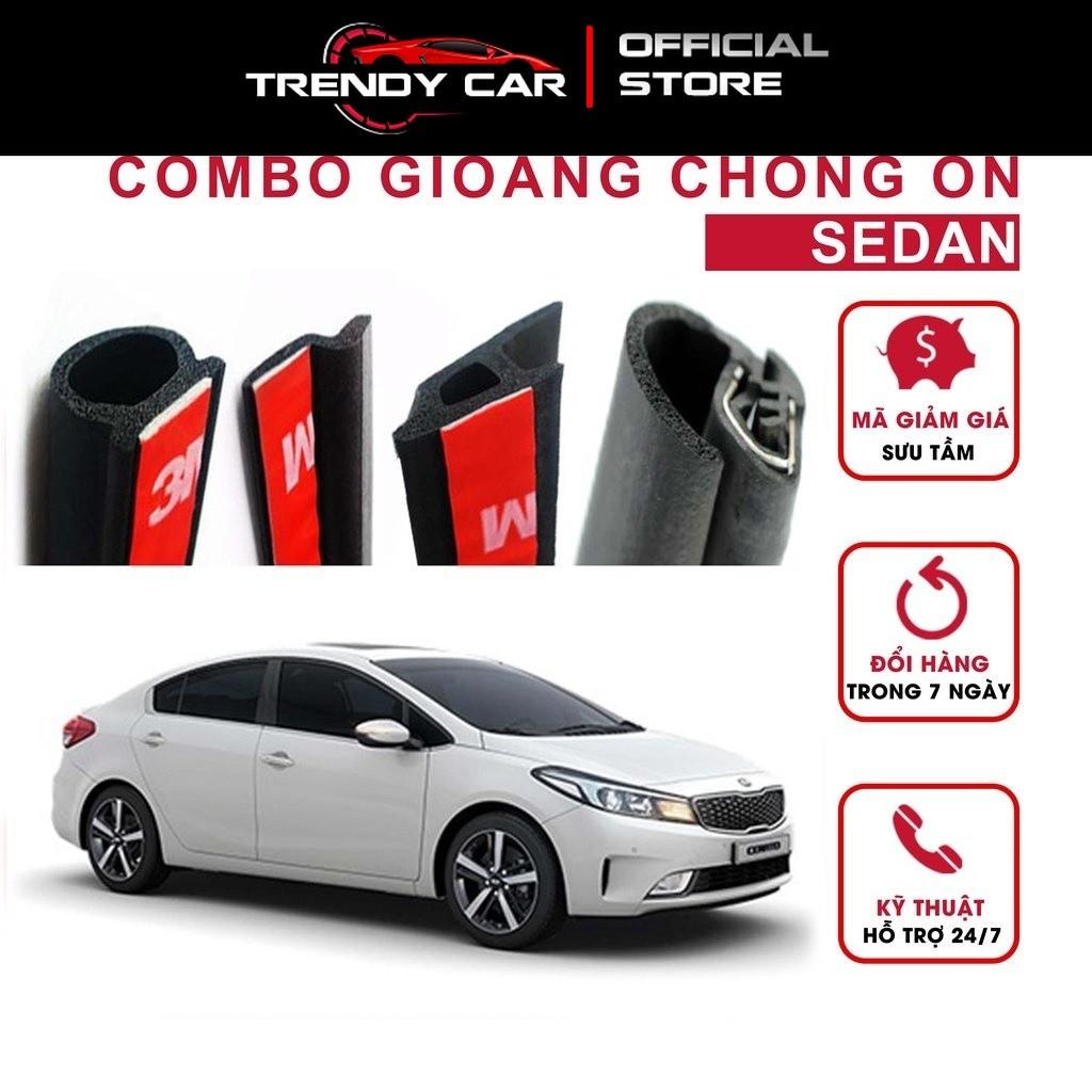 Bộ Gioăng cao su chống ồn cho xe hơi Sedan (Gioăng D, P, Z, B lõi thép) Loại sản phẩm chống ồn xe ô tô cao cấp