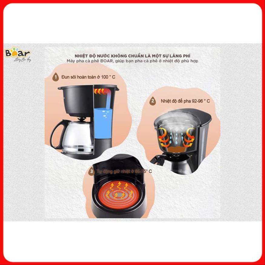 Máy Pha Cà Phê Mini_Máy Ép Cà Phê_Espresso, Máy Pha Trà Đa Năng, Chính Hẵng Bear KFJ-403, Bảo Hành 1 Năm,Dung Tích 600ml