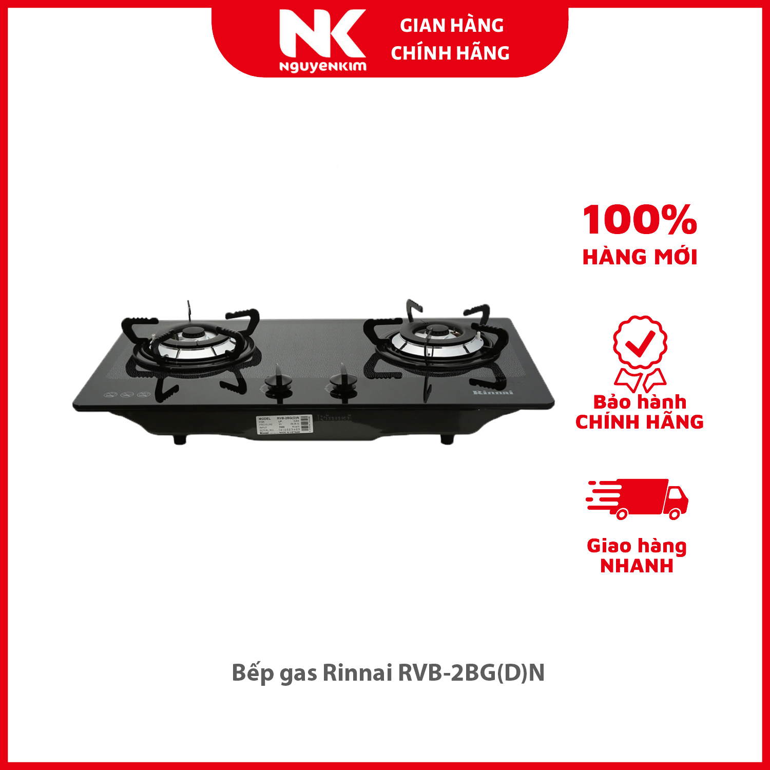 Bếp gas Rinnai RVB-2BG(D)N - Hàng chính hãng