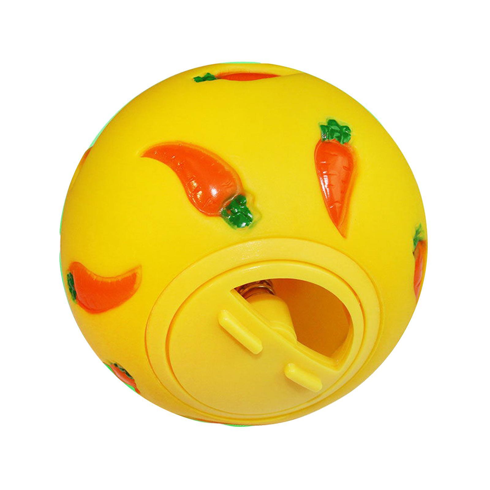 Bunny Treat Ball Snack Toy Ball Pet Slow Feeder Dog Interactive Toy Physical and Mental Exercise Feeding Guinea Pig Chinchilla Dog
