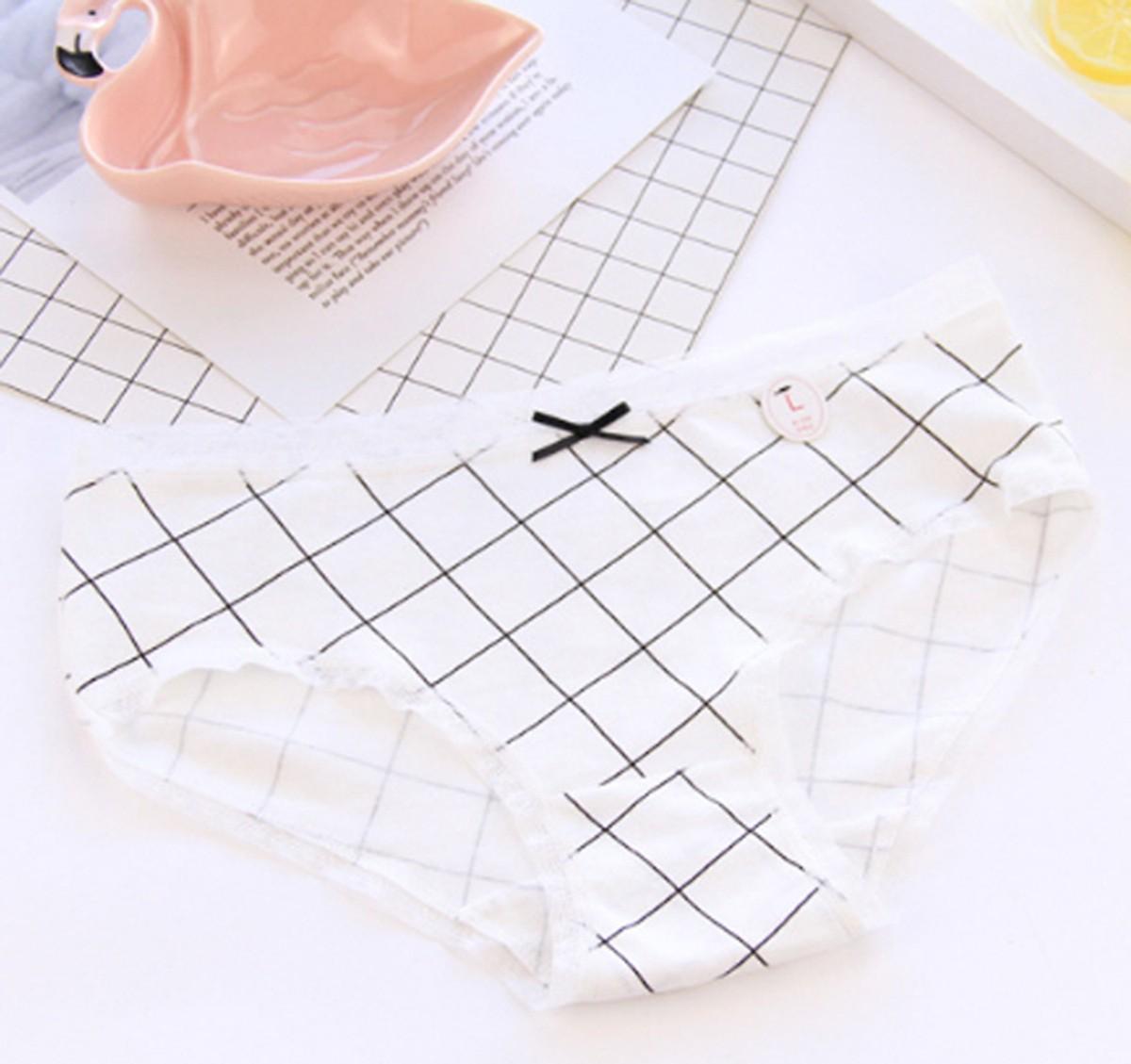 Combo 5 quần lót nữ mềm mại, chất mát thoáng khí hình thiên nga trắng tím