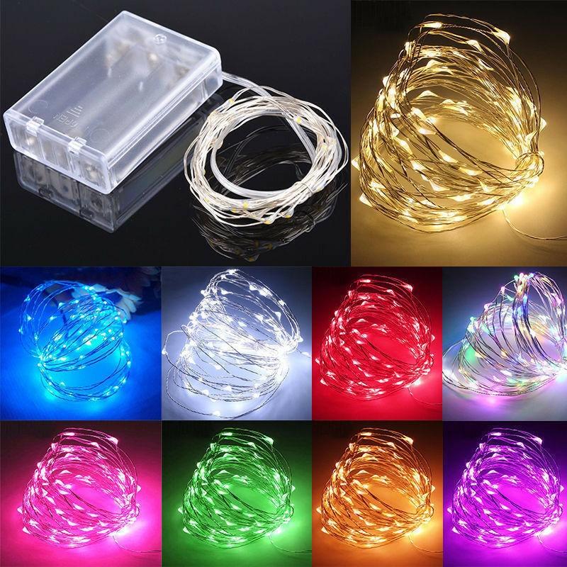 Dây Đèn LED Bằng Đồng Sử Dụng Pin Dùng Trang Trí Nhà Cửa