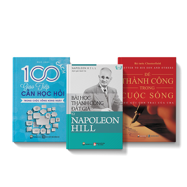 Combo 3 cuốn sách Bài học thành công đắt giá từ Napoleon Hill + Để TC trong cuộc sống + 100 cách giao tiếp cần học hỏi trong cuộc đời