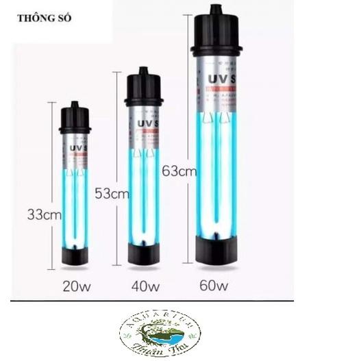 Đèn UV 20W dài 35cm Sterilization King bóng kép cao cấp dùng cho hồ cá cảnh hồ cá Koi bể cá rồng