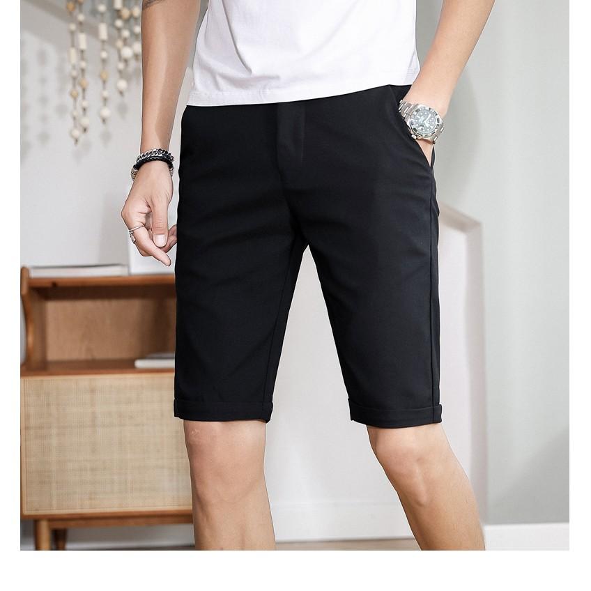 Quần Short Kaki Nam FREESHIP cao cấp màu trắng - Quần lửng