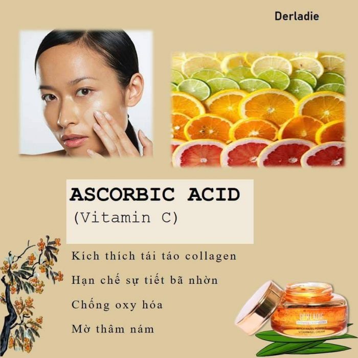 Combo Nước Hoa Hồng + Kem dưỡng ẩm cho da mụn Derladie Witch Hazel Perfect Vitamin