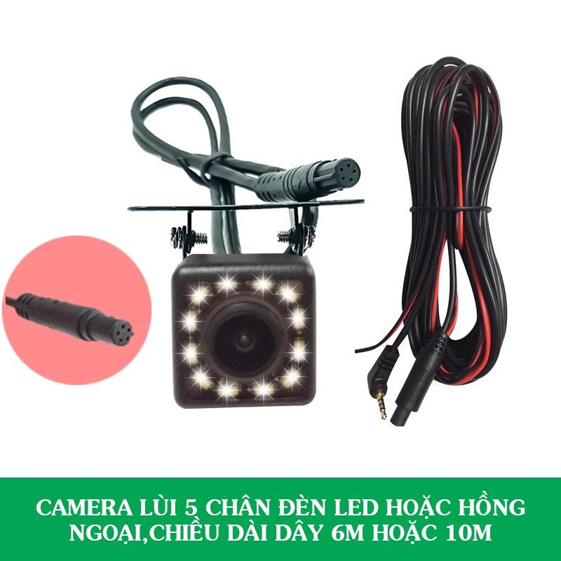 Camera Lùi 5 Chân Jack 2.5mm Kết Nối Với Camera Hành Trình Gương