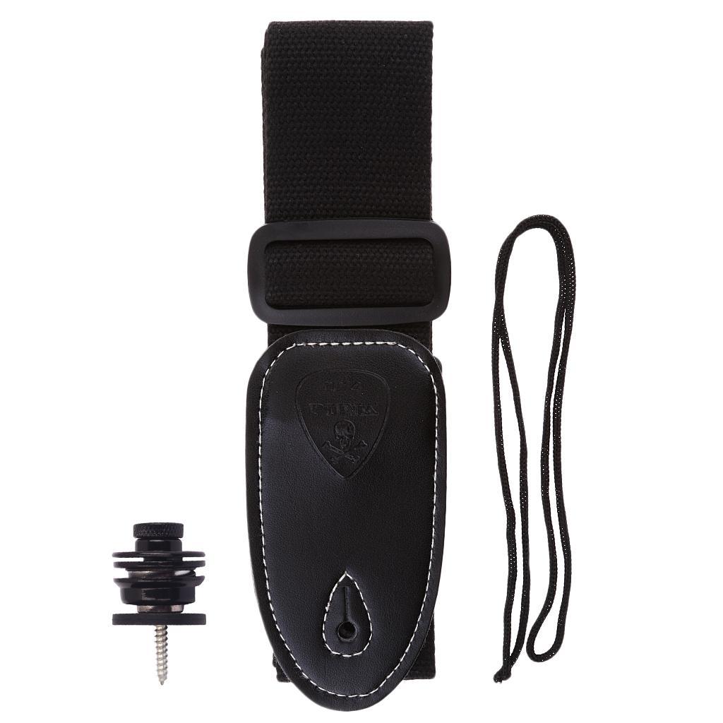 Guitar Strap & Strap Lock for Folk/Electric/Classical Guitar Bass Accessory