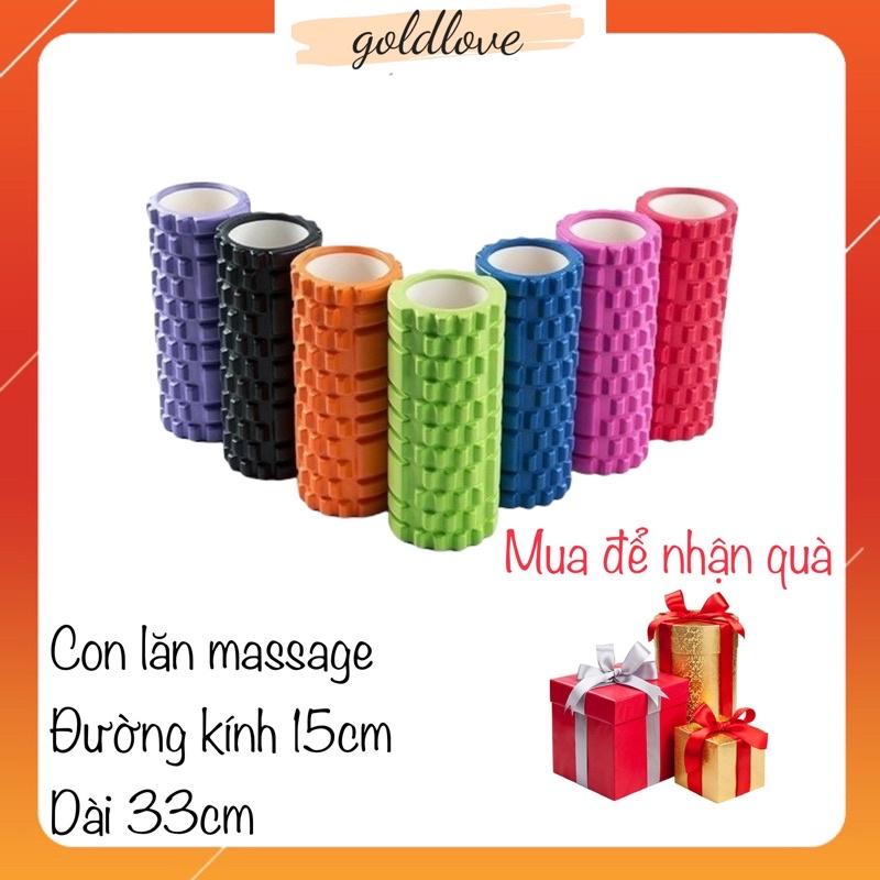 Con lăn giãn cơ foam roller, con lăn massage giúp thư giãn cơ tập gym, yoga tại nhà. Hàng đẹp.