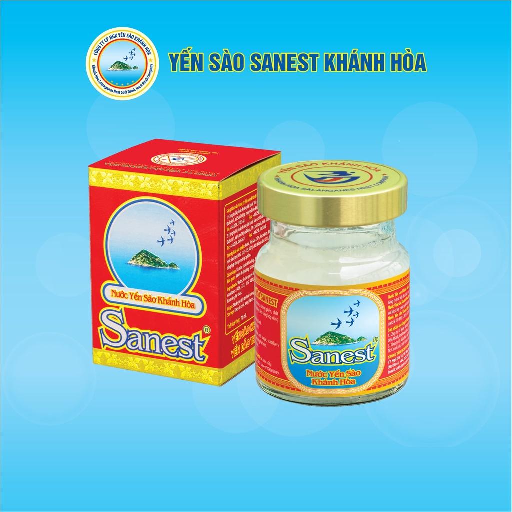 [Hộp 1 lọ] Nước Yến sào Khánh Hòa Sanest đóng lọ 70ml - Có đường 002