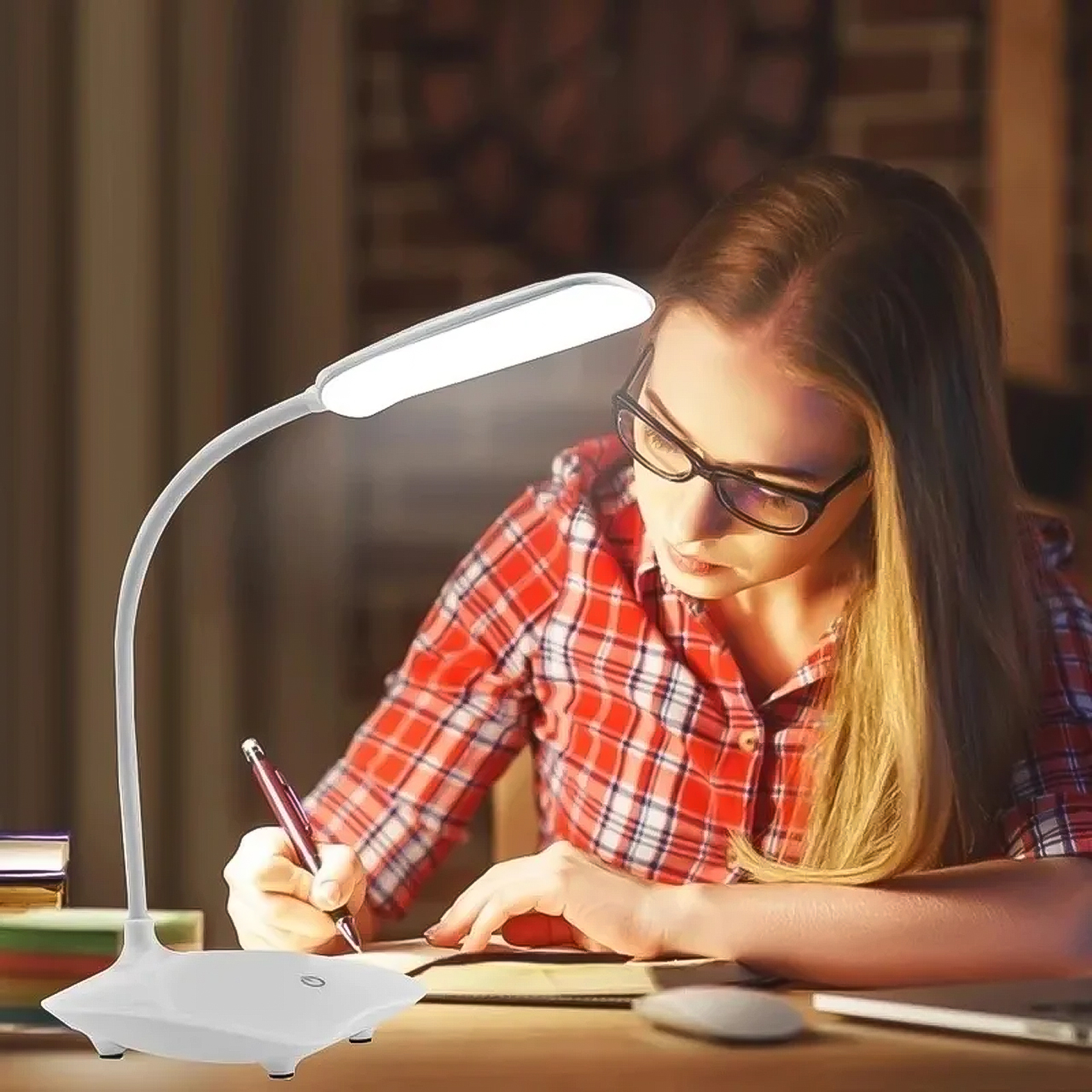 Đèn học đèn để bàn mini tiện lợi có thể uốn cong đèn led đọc sách làm việc chống cận thị - hàng chính hãng Vinetteam