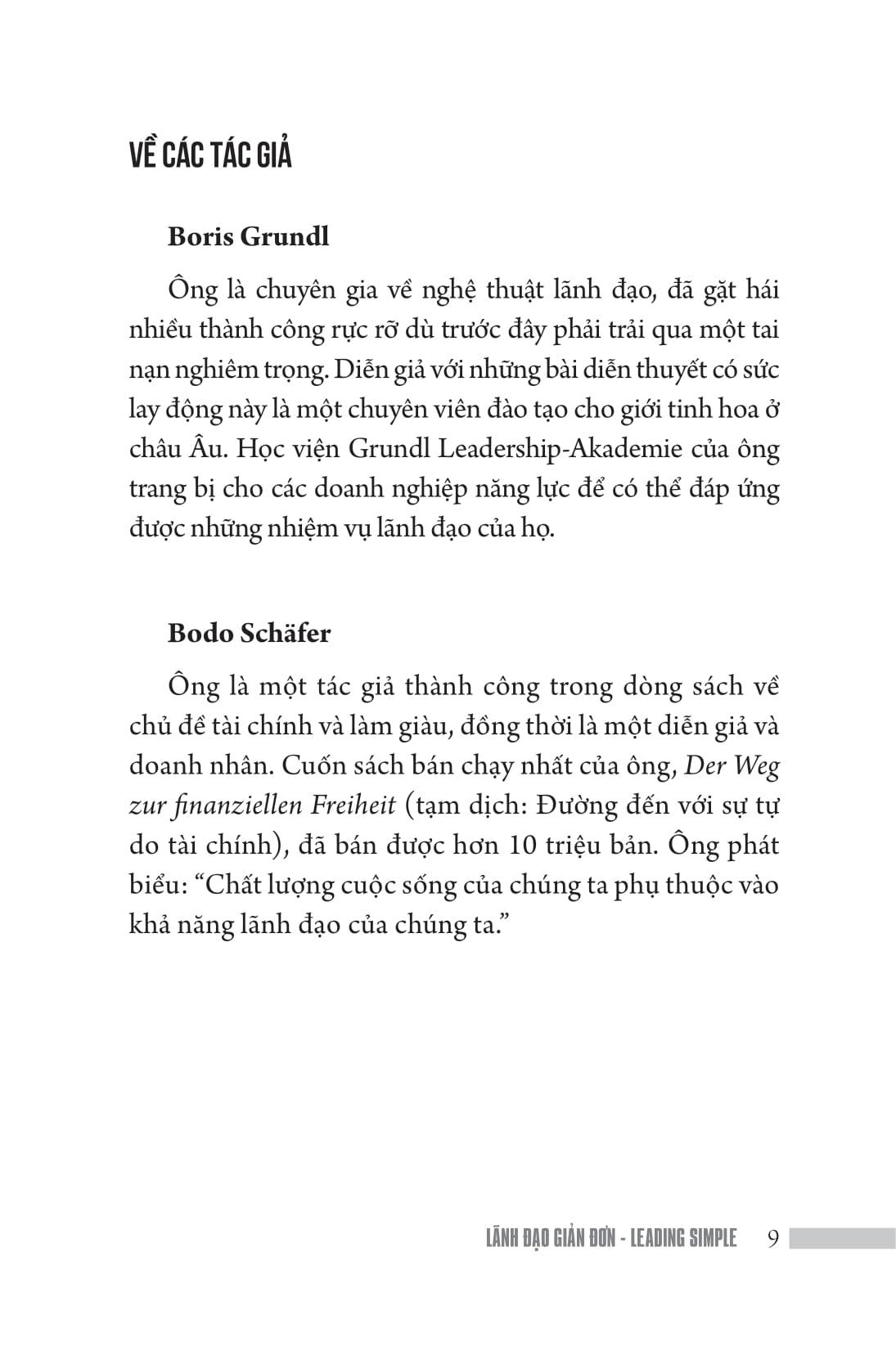 Lãnh Đạo Giản Đơn - Leading Simple