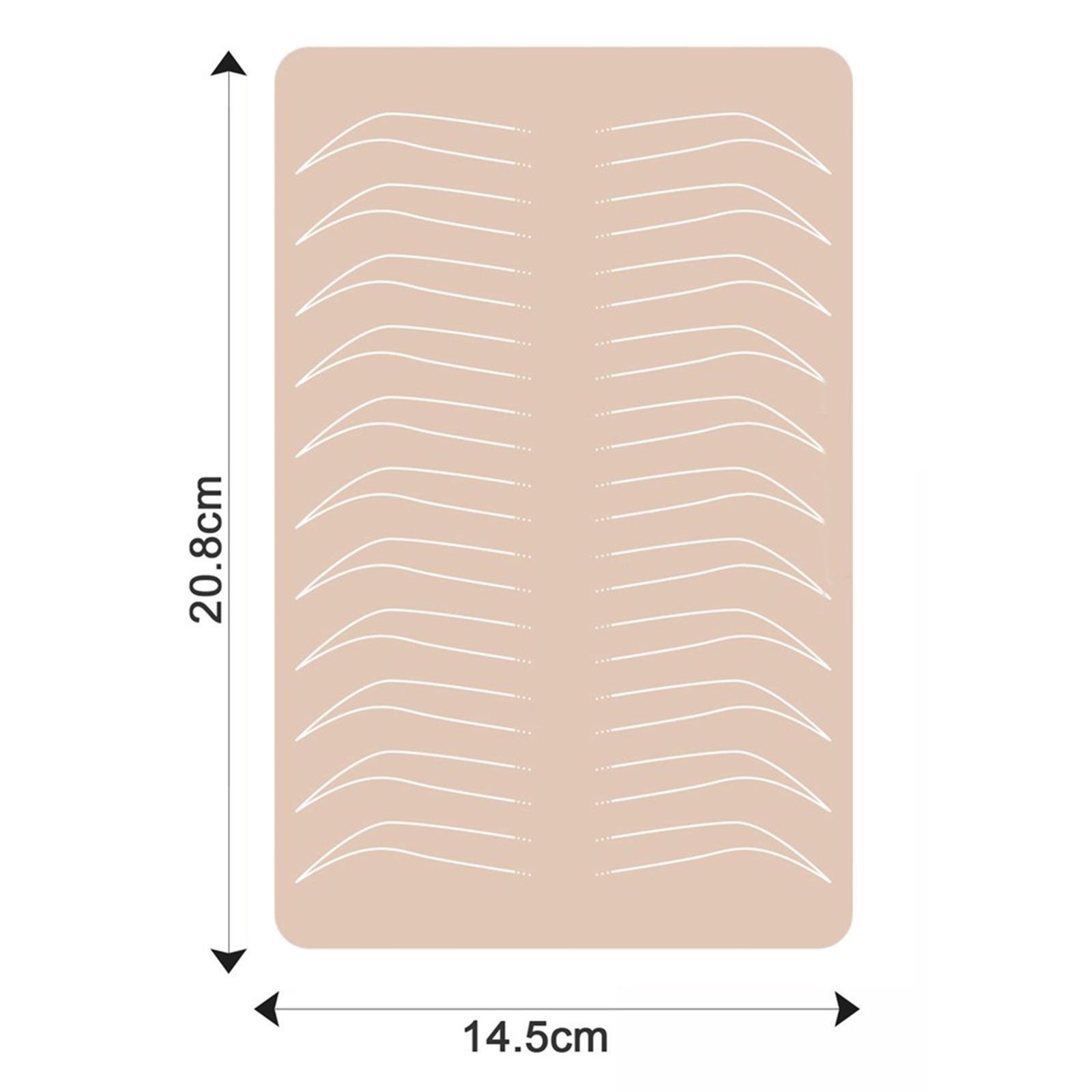 Eyebrow Practice Skin Realistic Makeup Supplies Both Side for