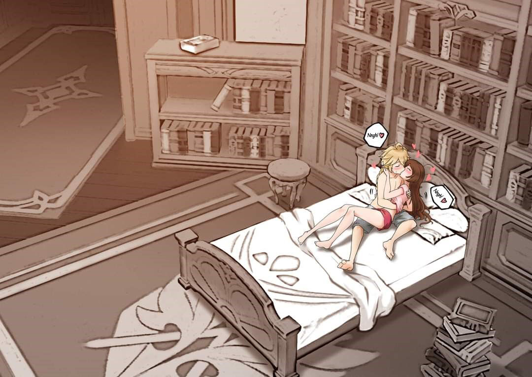 genshin impact aether x amber doujin chapter 1 7