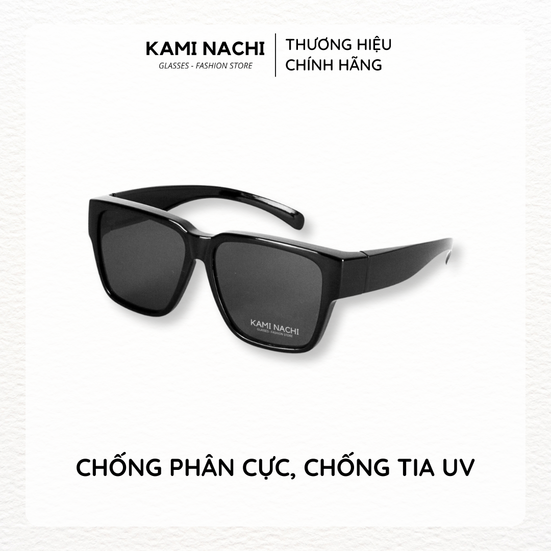 Gọng kính Shield Glasses chống phân cực, chống tia UV, có thể đeo cùng lúc với kính cận KAMI NACHI T8801