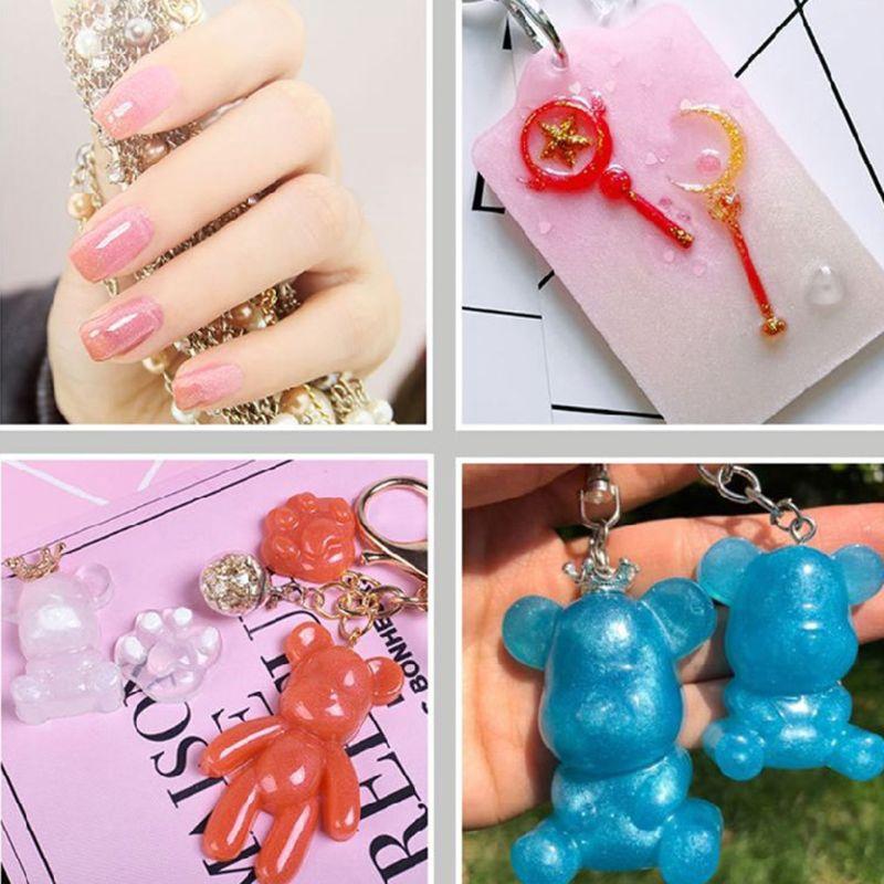 Set 24 Lọ Bột Nhũ Ánh Kim DIY Dùng Để Làm Resin Handmade Độc Đáo Tiện Lợi