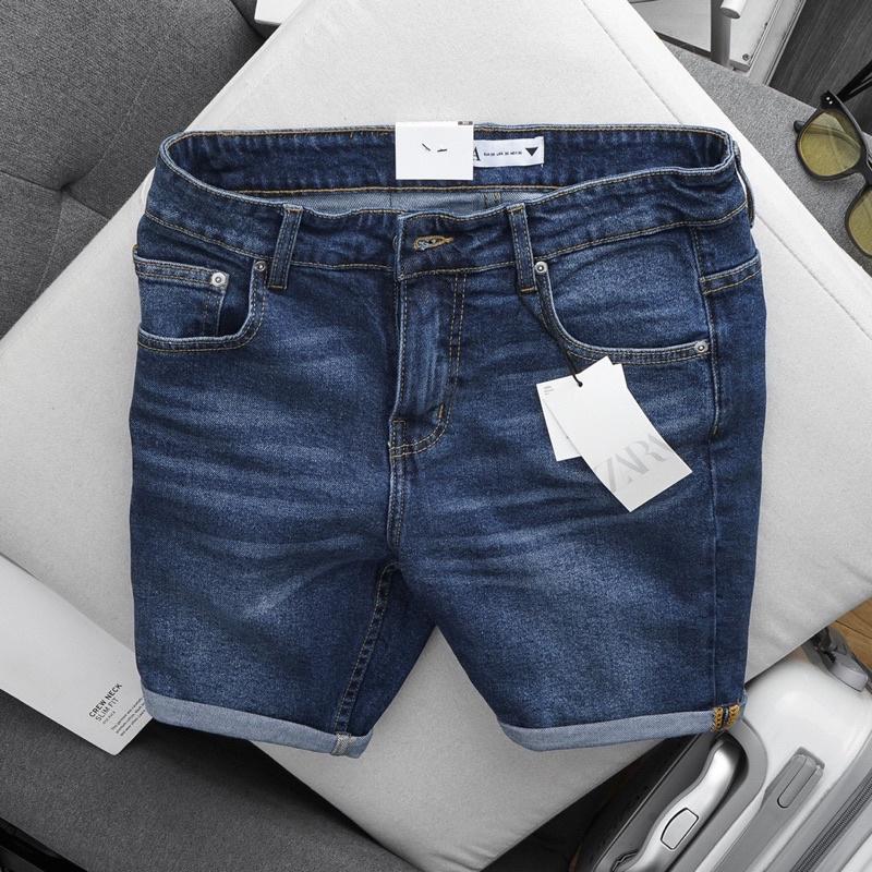 Quần short jean nam co giãn cao cấp Quần lửng Chất Bò cao cấp
