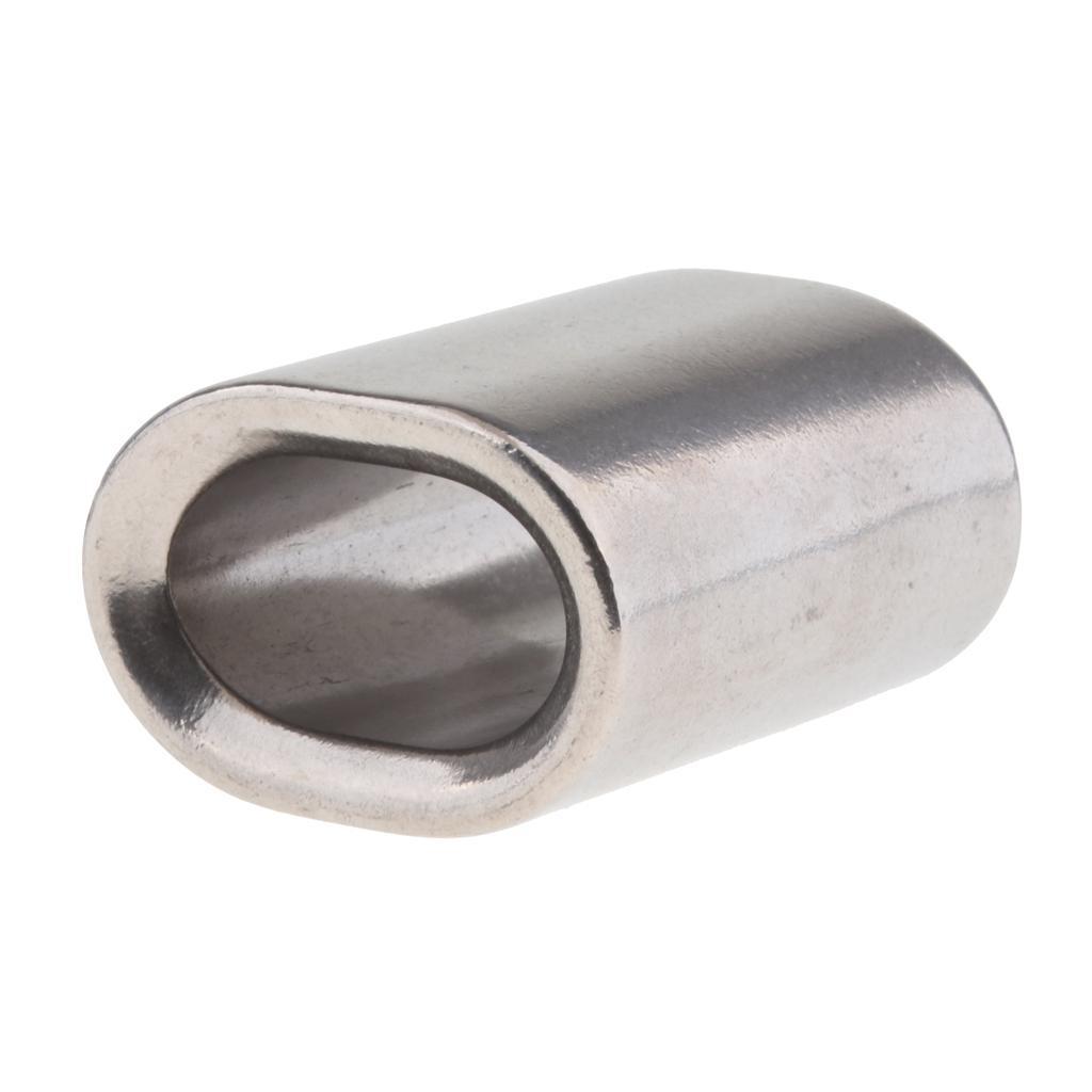 Marine 304 Stainless Steel Cable / Wire Rope Ferrules 14.0 mm to 20.0 mm