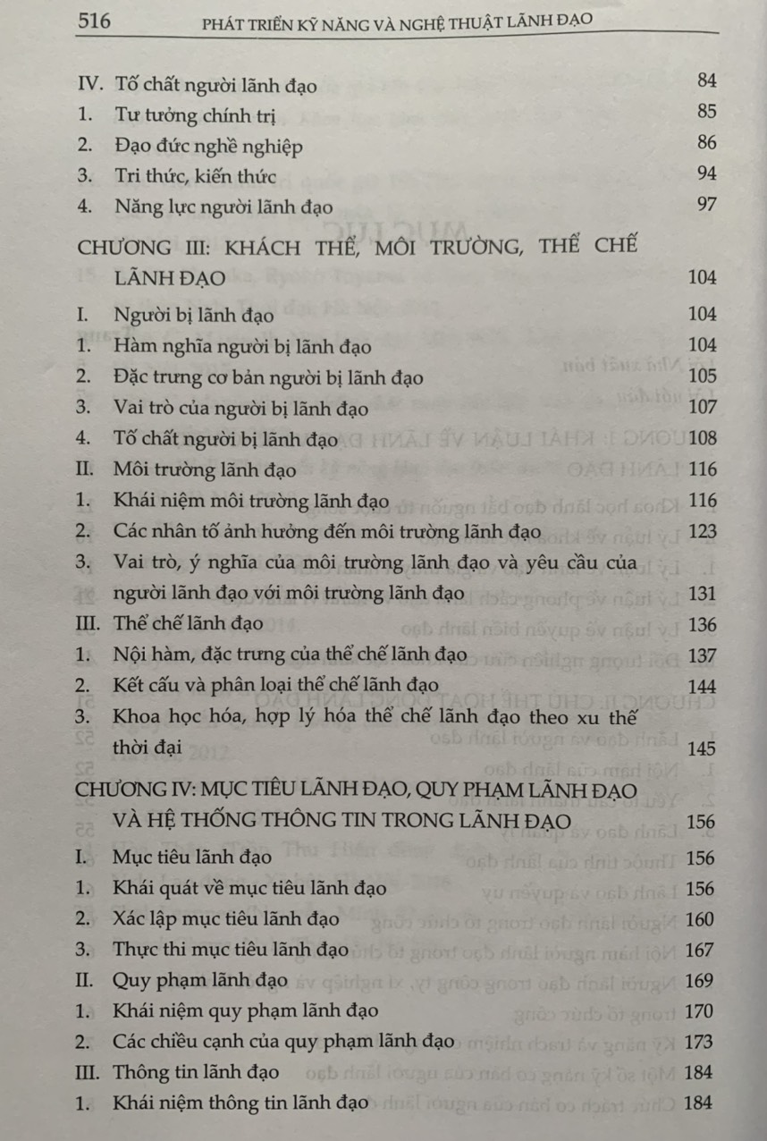 Phát triển kỹ năng và nghệ thuật lãnh đạo