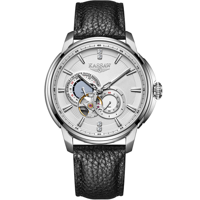 Đồng hồ nam chính hãng KASSAW K978-3 Kính sapphire ,chống xước ,Chống nước 50m ,Bảo hành 24 tháng,Máy cơ ,dây thép không gỉ