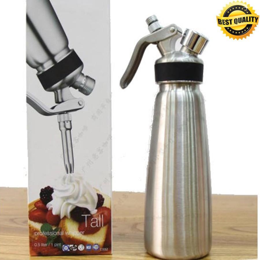 Bình xịt kem Mosa inox 0.5L - Hàng Nhập Khẩu 100%